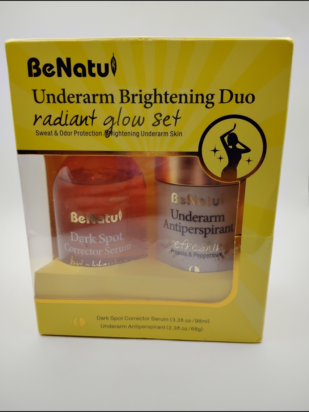 The BeNatu Underarm Brightening Duo (Radiant Glow Set- BNIB